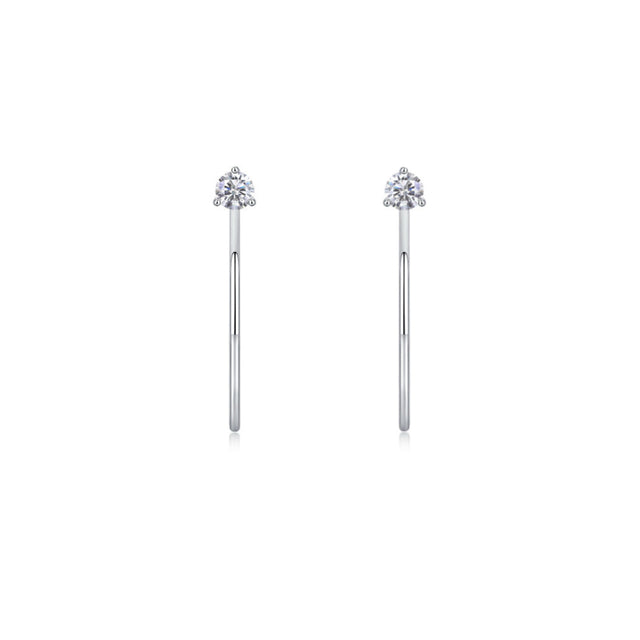 Hoop Dazzling Diamond Earrings