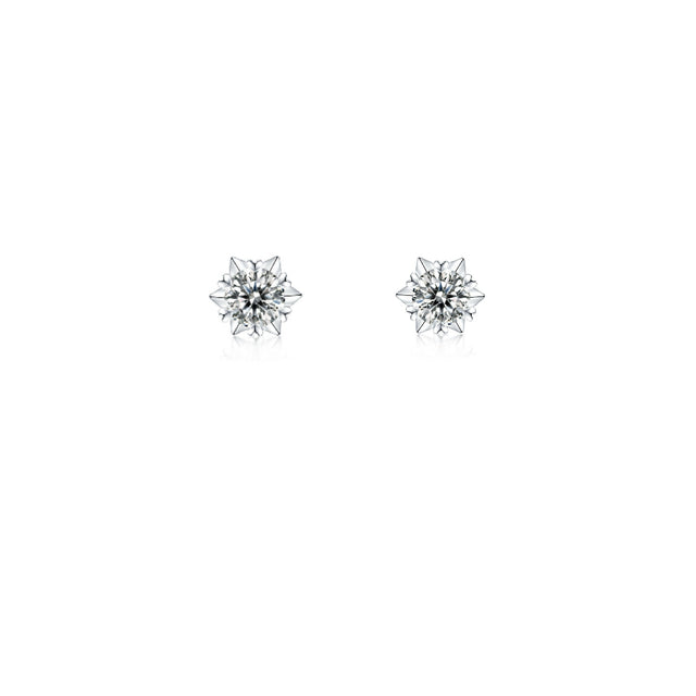 Snowflake Diamond Earrings