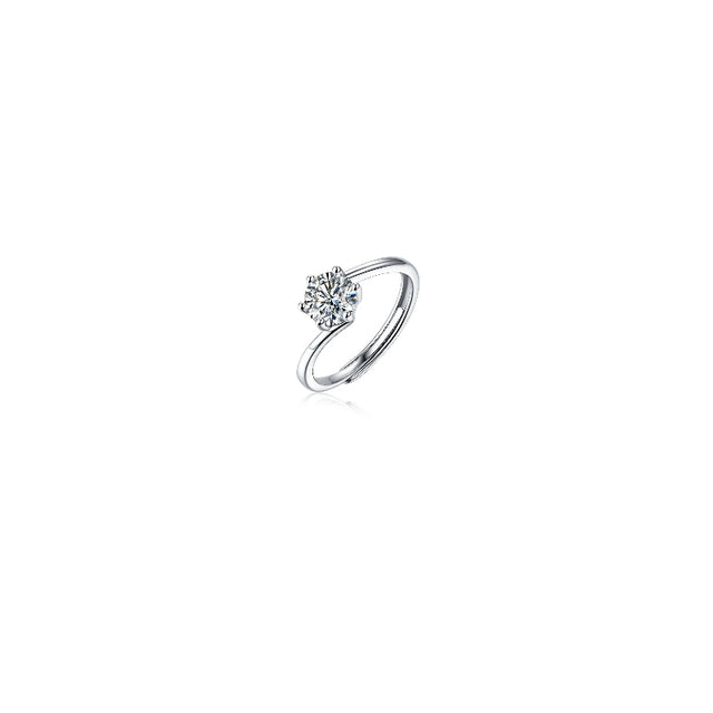 Six Prong Setting Diamond Ring
