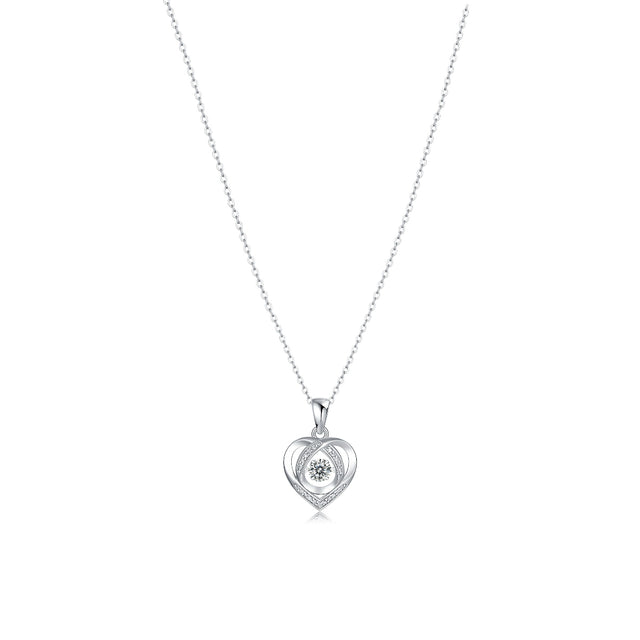 Love Heart Diamond Necklace