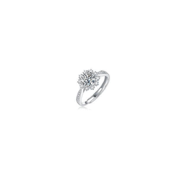 Snowflake Diamond Ring