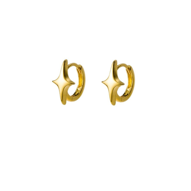Twinkle Star Hoop Earrings