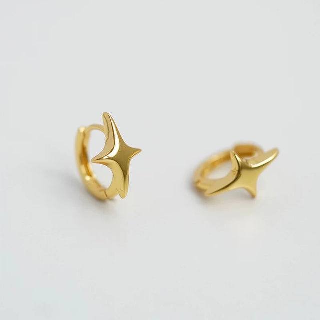 Twinkle Star Hoop Earrings