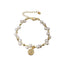 Retro Gold Pearl Bracelet