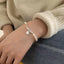 Pearl with Lucky Silver Coin Bracelet