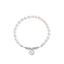 Pearl with Lucky Silver Coin Bracelet