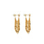 Pearl & Silver Tassel Earrings