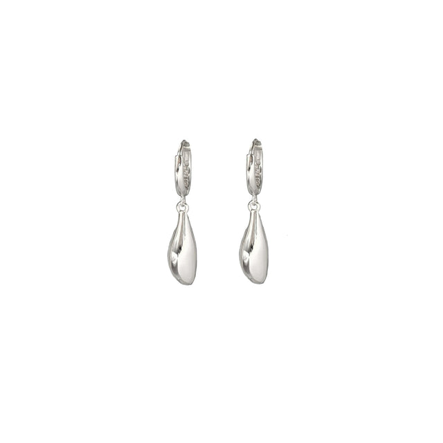 Metal Drop Hoop Earrings