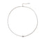 Cube Pendant Silver Necklace