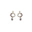Purple and White Pearl Earrings